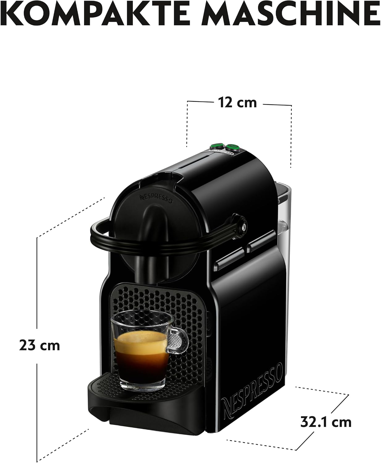 Nespresso Inissia EN80 von De’Longhi Kapselmaschine – Ansicht 2