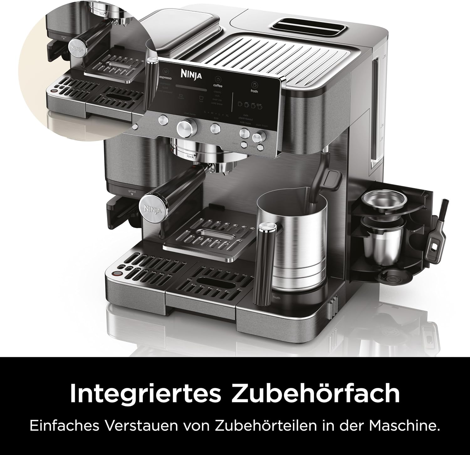 Ninja Luxe Café Premier 3-in-1 Kaffeemaschine mit Mahlwerk – Ansicht 3