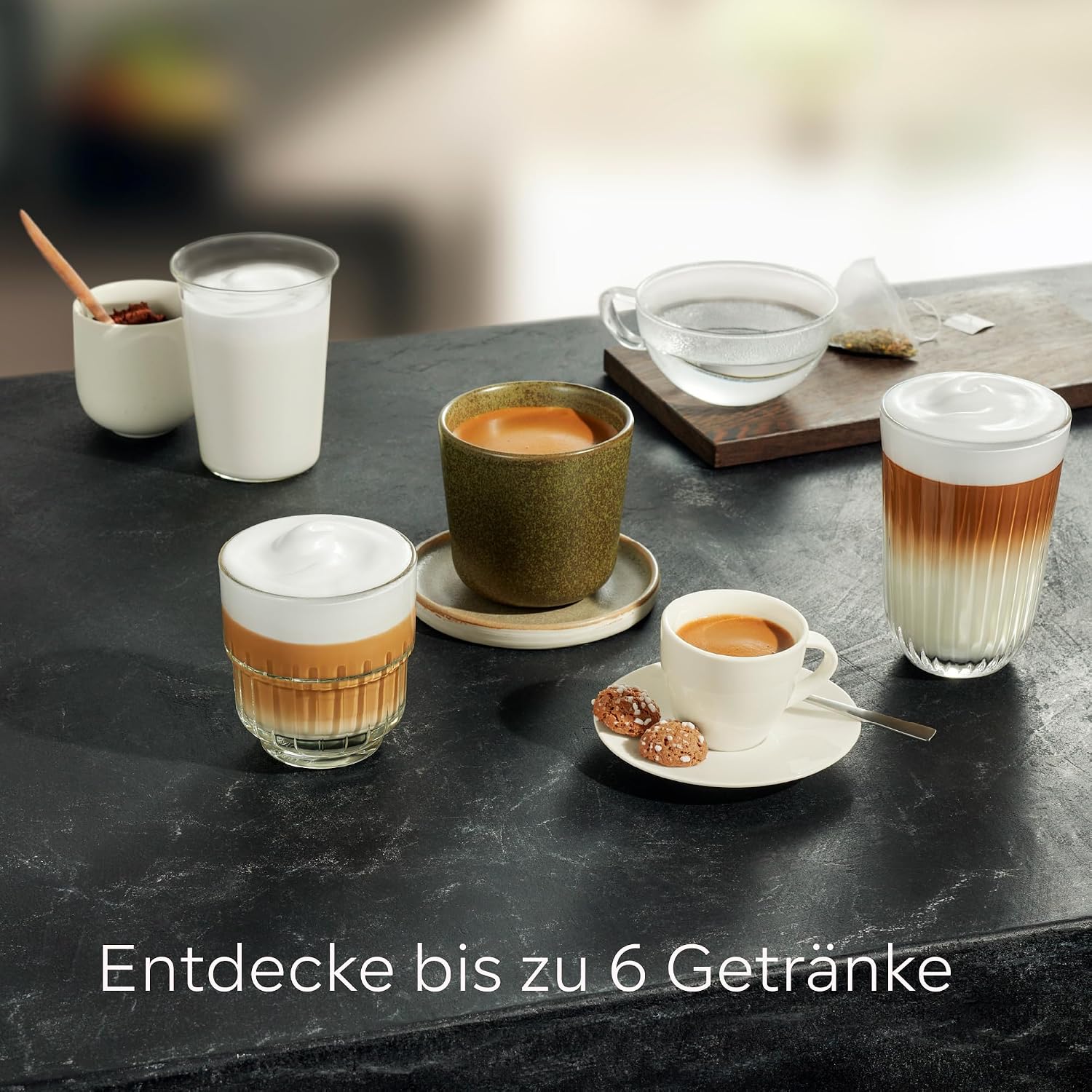 Siemens EQ500 classic Kaffeevollautomat TP511E19 – Klavierlack Schwarz – Ansicht 8