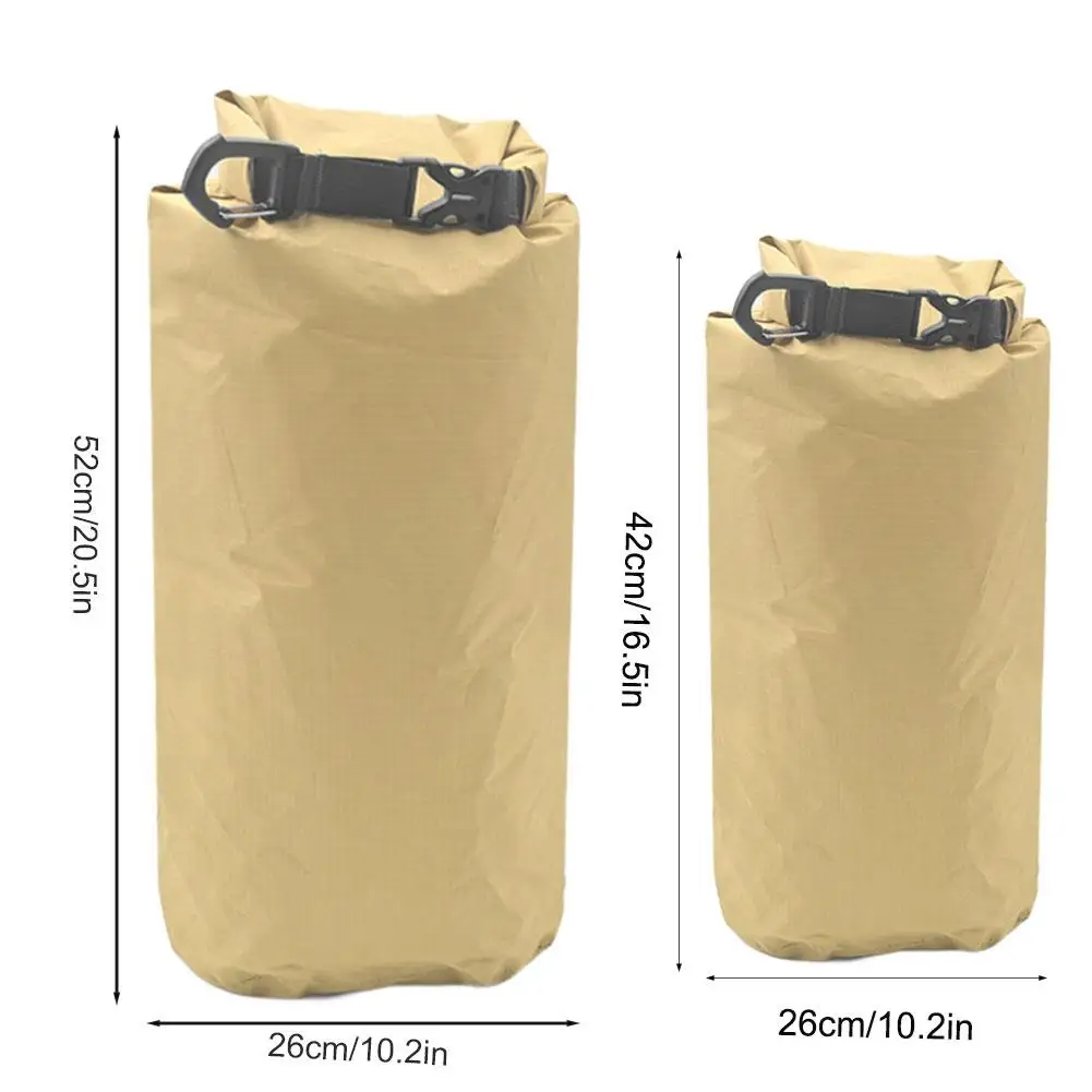 Wasserdichter Packsack mit Rollverschluss, Khaki